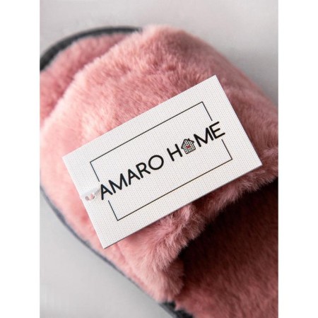 Women's slippers open nose, size 39-41, pink color-6