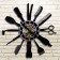 Watching clock, series: interior, "hairdresser", smooth move, 30 x 30 cm