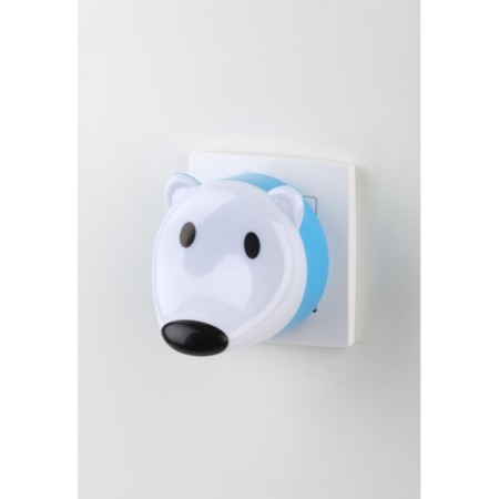 Non-light nightlight NN-603-LS-W into a socket with a light sensor, white color-1