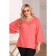 Female jumper, size 52, coral color