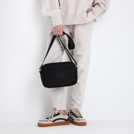 Bag Cross-Bodi with a zipper, black color-7
