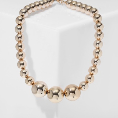 Kilepy plastic "Standard" Trio, beads No. 8, 20, color gold, 40 cm