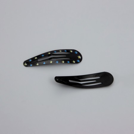 Invisibility for hair "Noch" (set 10 pcs) black-gold-1