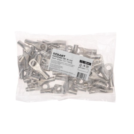 Tip of copper puddled tml 35–12–9 (35mm² - Ø12mm) GOST 7386-80 (in packs 50pcs) Rexant-3