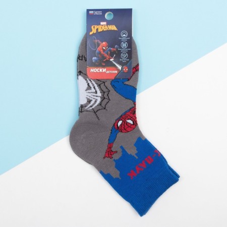Children's socks "Spider man: night city", 20-22 cm-2