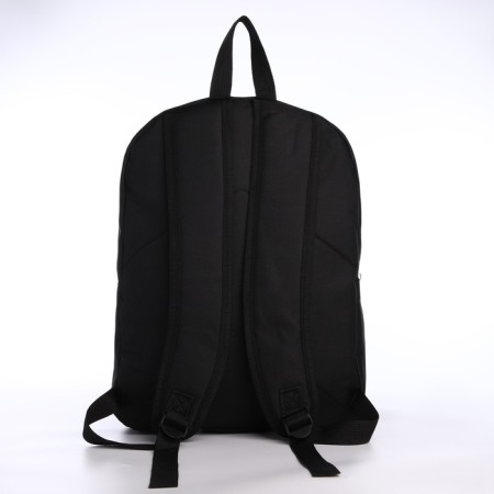 School textile school with pockets, 38x29x11 cm, black color-4
