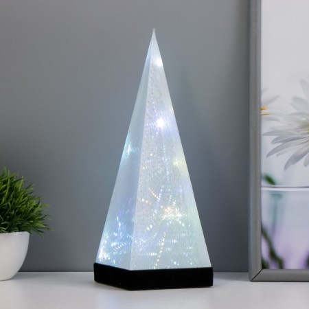 Night Pyramid. Salute Led RGB from 3AAA USB 9x9x28cm Risalux