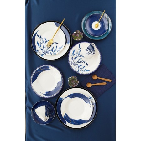 Service Tea porcelain shade Ternura, 12 items: 6 cups 250 ml, 6 saucer d = 15 cm-10