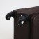 Small suitcase 20 "on lightning, code castle, with extension, brown color
