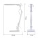 NLED-497-12W-W desktop lamp on the clamp and with the base of the white