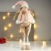 Interior doll "Losik in pink fur vestar" 85x15x27 cm