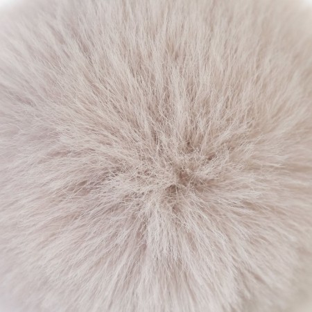 Pompon artificial fur "light gray" d = 7 cm-1