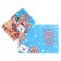 Postcard-Mini "Happy New Year!" glitter, bear in an envelope