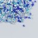 Glass bead 12/0 "cylinder. Blue-blue melange" 10 g