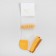 Women's socks glass minku "flowers", yellow color, size 35-37 (23 cm)