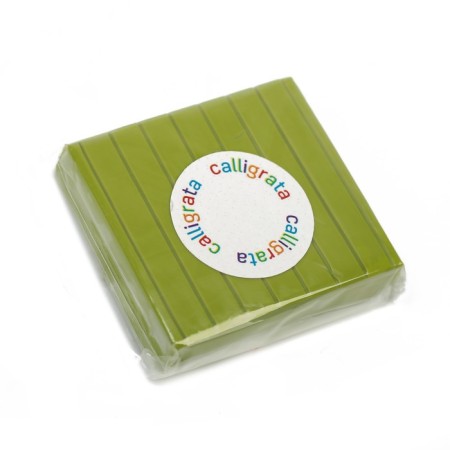 Polymer clay Calligrata 50 g, olive-2