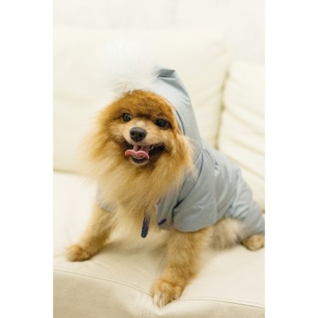 Winter overalls for animals, fleece, XL (DS 32-34, Osh 32, OG 40-44 cm), gray-17