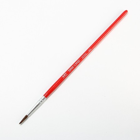 Brush for drawing from hair protein Round No. 3 short handle-3