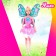 Fairytale doll "Butterfly", in a dress, mix