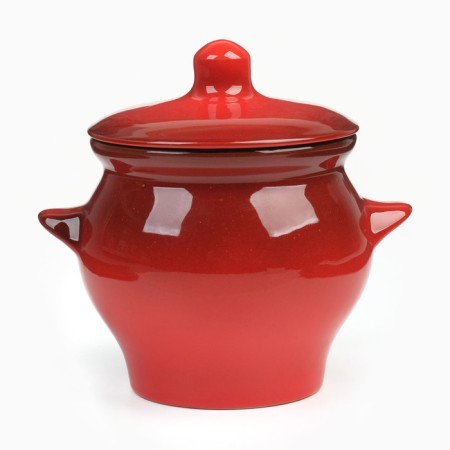 Ceramic pot for baking No. 6, 0.65l / 12x12cm, red