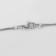 Jupiter's pendant duet, white color in silver, 72cm