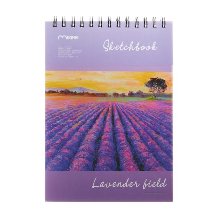 Sketchbook 18x25cm for pastel, 30 sheets "Nature", hard cover, density 130 grams, mix-1