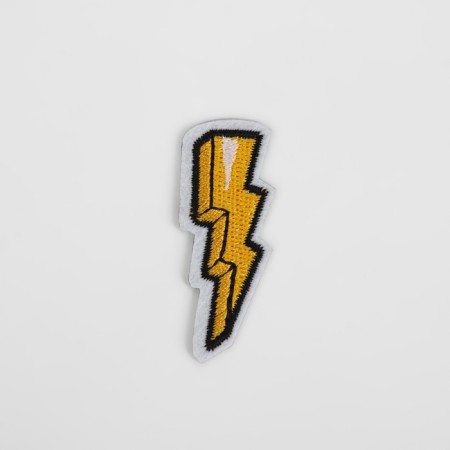 Glue patch for clothes, shoes, bags "Lightning", 2 × 5 cm-1
