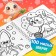 Coloring for kids children's “Lovely animals”, 100 pictures, on rings