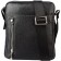 Male bag, lightning department, 2 outer pockets, adjustable belt, black color