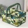 Casket for needlework "Tropical leaves on green" 19x26x14.5 cm