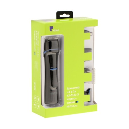 Kitfort Kitfort KT-3141-1, for nose/ears/beards, work from batteries, black and blue-9
