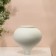 Vase for flowers decorative "Toledo" color white 20 x 15 x 15 cm