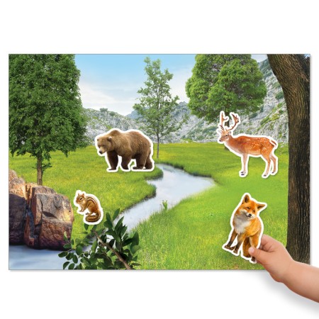 Stickers "My first encyclopedia. Forest animals ", A4 format, 8 p. + Poster-3