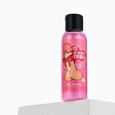 Shower gel “from the whole heart”, 100 ml, aroma raspberry punch, 18+, pure happiness-5