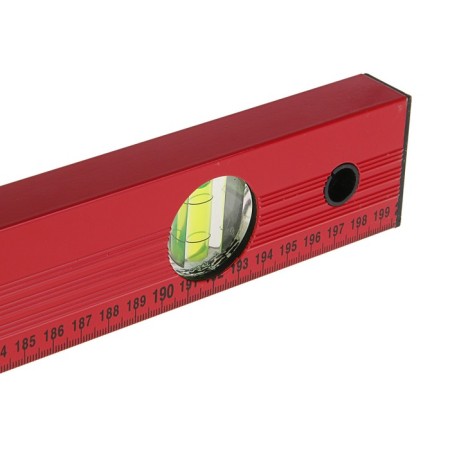 Matrix level, 200 cm, aluminum, 3 eyes, red, ruler-3