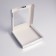 Self -charged box, with a window, silver, 19 x 19 x 3 cm