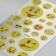 Smiley plastic sticker mix 9.5x17.5 cm