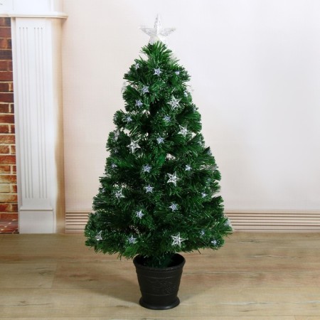 Fibrooptic Christmas tree "Galaxy" 90 cm D of the lower tier 50 cm 80 branches-1