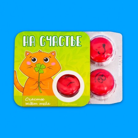 Жевательная резинка "На счастье" со вкусом манго, 14 г-1