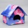 House, 37 x 35 x 42 cm Mix flowers