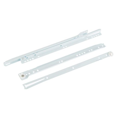 Roller guides, l = 350 mm, up to 12 kg, white