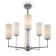 Chandelier 60W, 6 class14, 61.3x60 cm, chrome