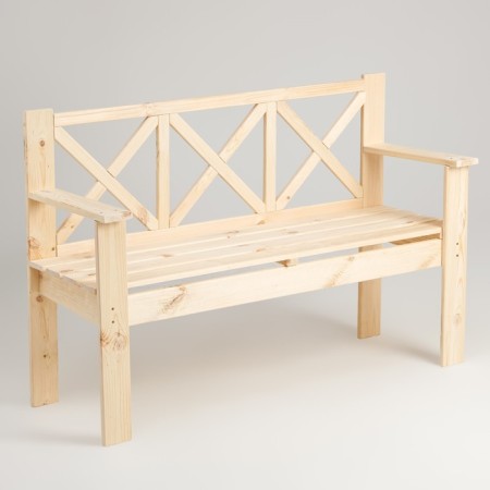 Scandinavian bench, 134 × 50 × 90cm, from needles