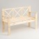 Scandinavian bench, 134 × 50 × 90cm, from needles