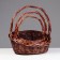 A set of wicker baskets, 3 pcs, 38x30x9/17, 25x20x7/12 cm, dark, willow