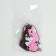 Key keychain, rubber, anime "Chibi", 6.2 x 5.3 cm
