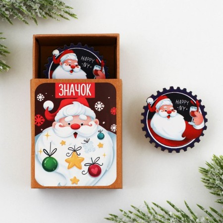 Icon in the box "Santa Claus", 5 x 4 cm-1