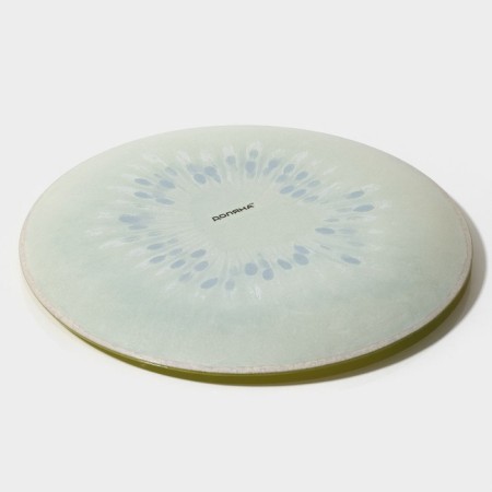 Plate Glass Dunnered Daulay "Romantic Kiwi", D = 20 cm-2