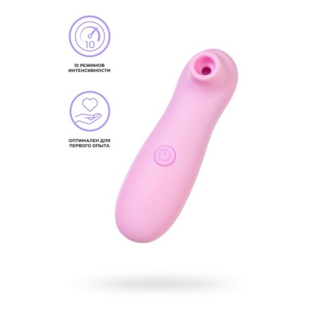 Vacuum-wave stimulator of the Eromantica Jummy clitoris, 12.5 cm, plastic, pink color