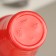 A single -single plastic glass "POPS", 200 ml, red color